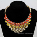 Gold Plated Retro Necklace Chain Twist Weave Collar Necklace